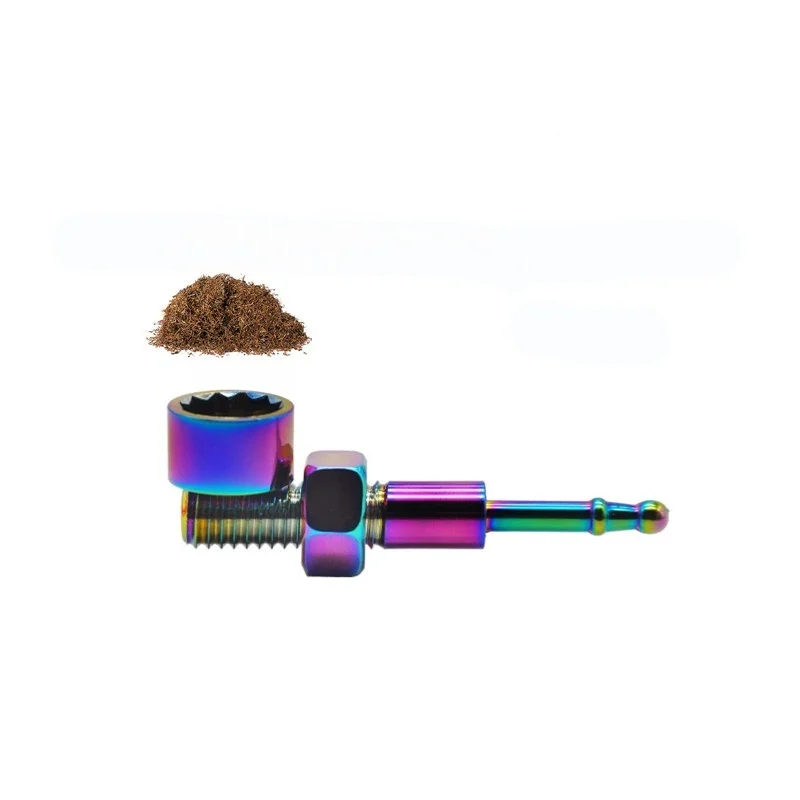 Лидер продаж цветная табачная трубка индивидуальная винтовая крышка
