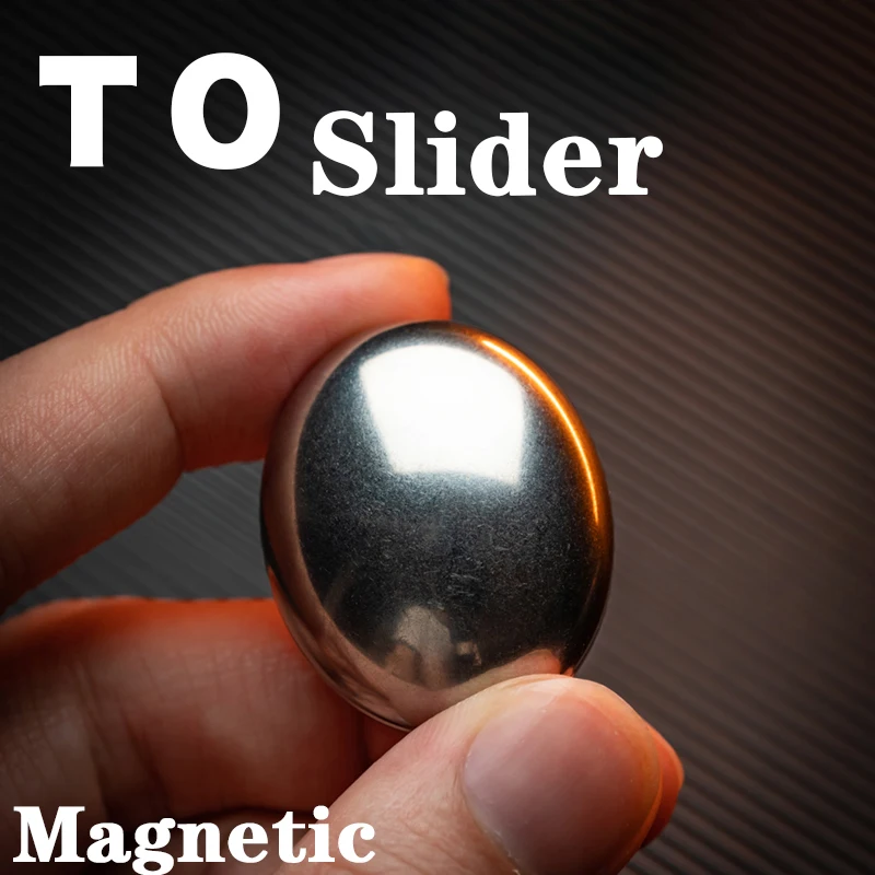 Magic Play EDC T.0 Cute Mini Magnetic Slider Anti Stress Toy Hand Spinner Edc Coin EDC Fidget