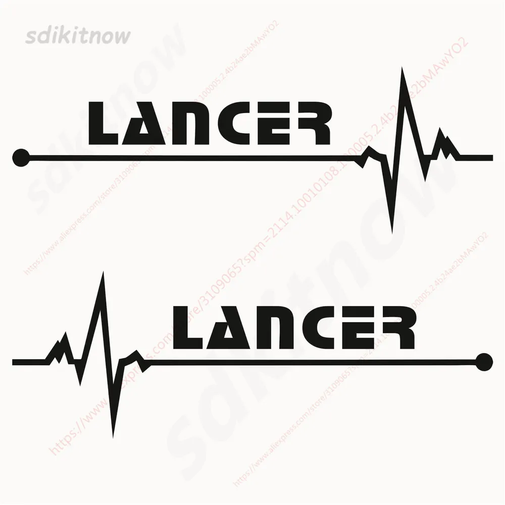 

Car Vinly Sticker For Mitsubishi Lancer 2pcs/lot Sports Decal Styling Rearview Mirror Windows Decoration Accessories