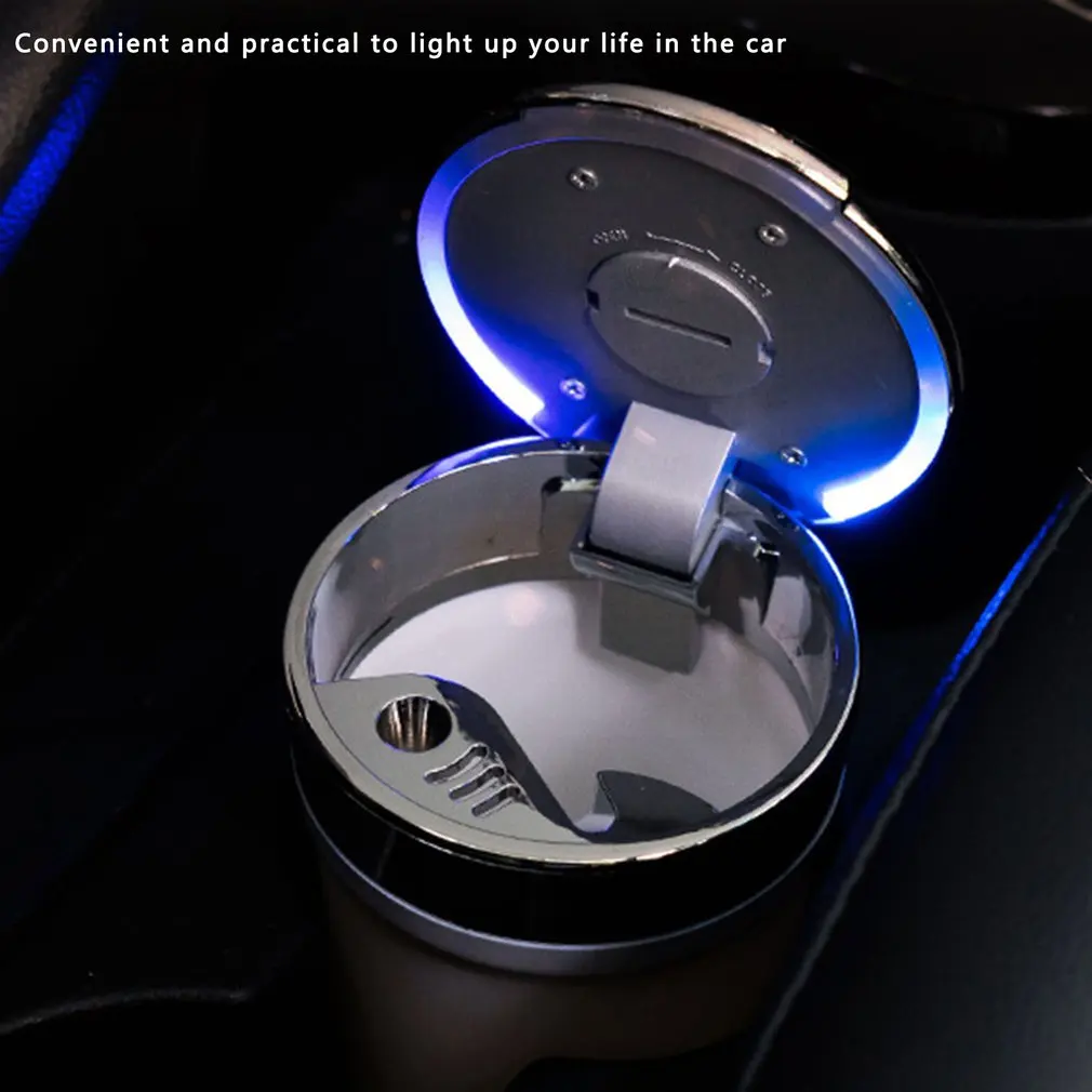 Автомобильная пепельница с крышкой портативная для автомобиля