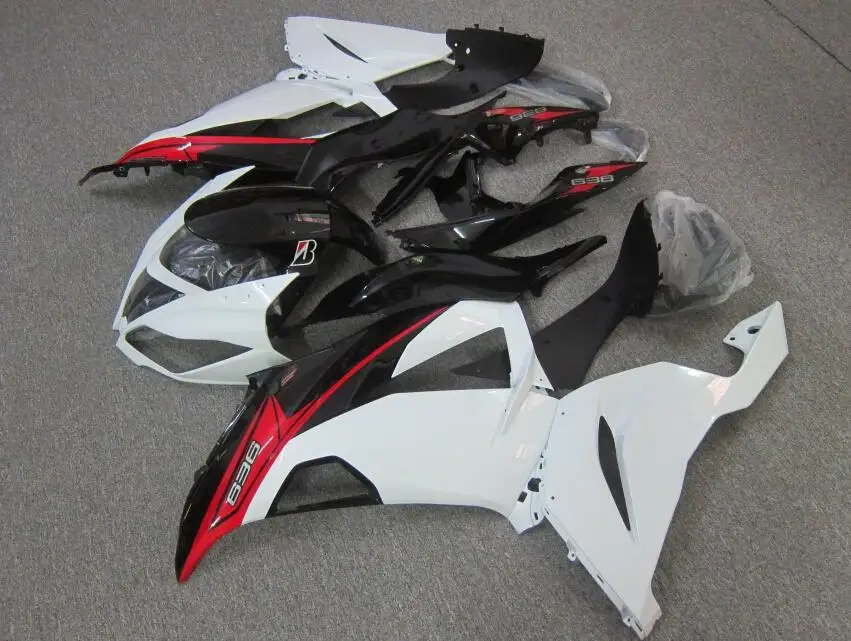 

Motorcycle Whole Fairings Kit ABS Fit For Kawasaki Ninja 636 ZX6R ZX-6R 2013 2014 2015 2016 2017 2018 New ABS Bodywork Set White