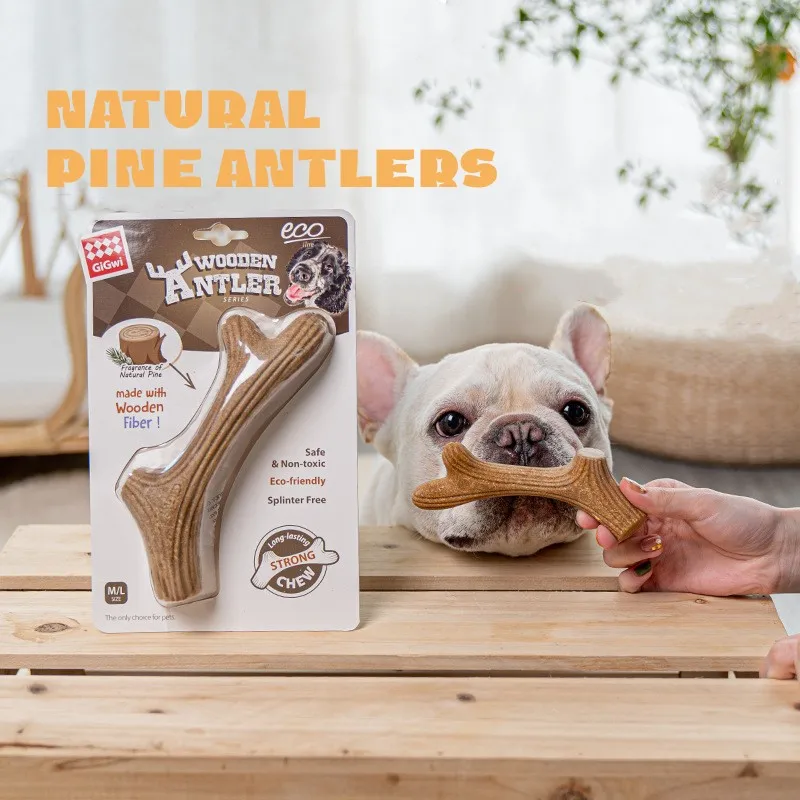 

Wood Molar Tooth Stick Chew Pet Toys Teeth Cleaning Nontoxic Natural Dental Care Resistant Teeth Pet Cleaning Dog Toys