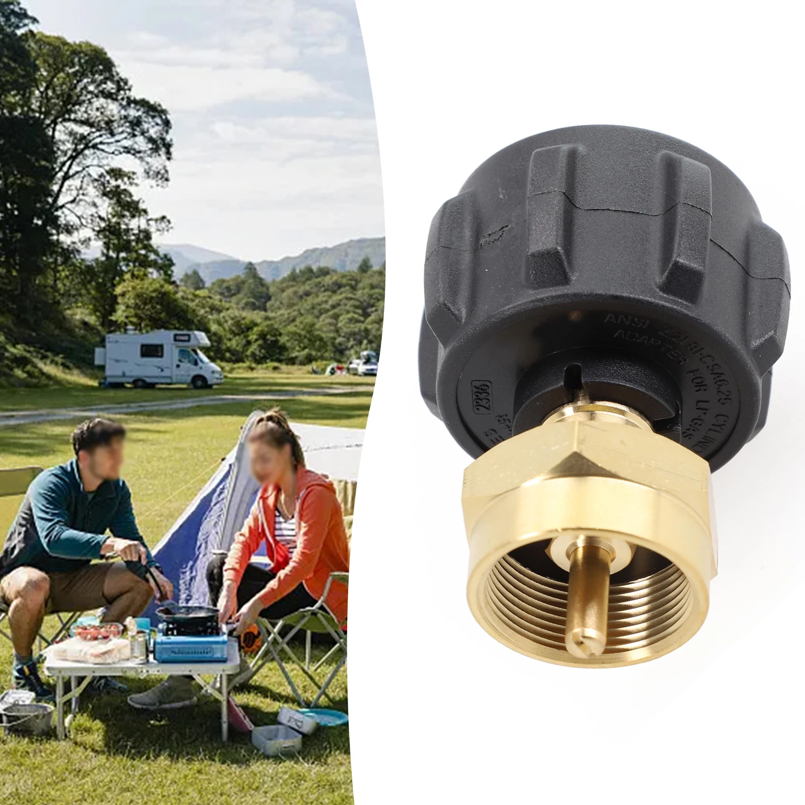 

102g QCC1 Regulator Valve QCC1 Regulator Valve Brass Cylinder Tank Coupler For QCC1 Regulator Valve Propane Brand New