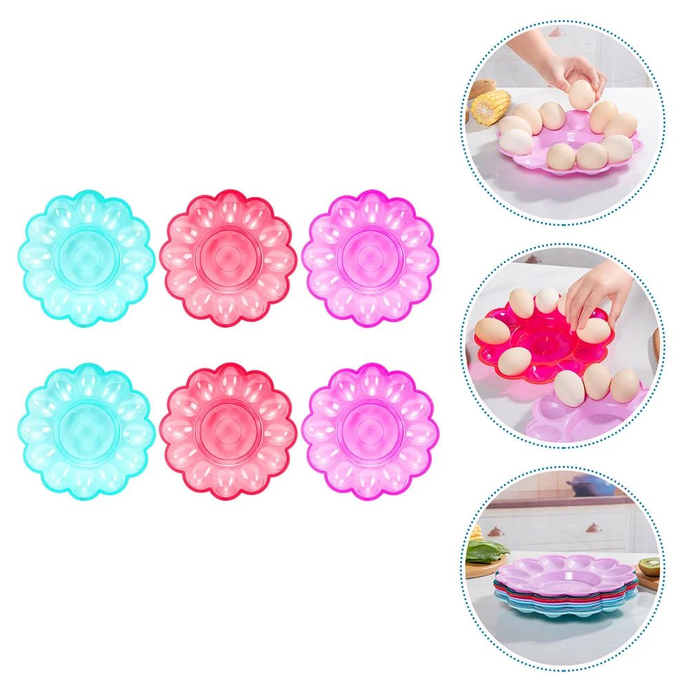 

Egg Deviled Tray Platter Plate Holder Carrier Dish Keeperserving Eggs Boiled Container Easter Plates Kitchen Devilled