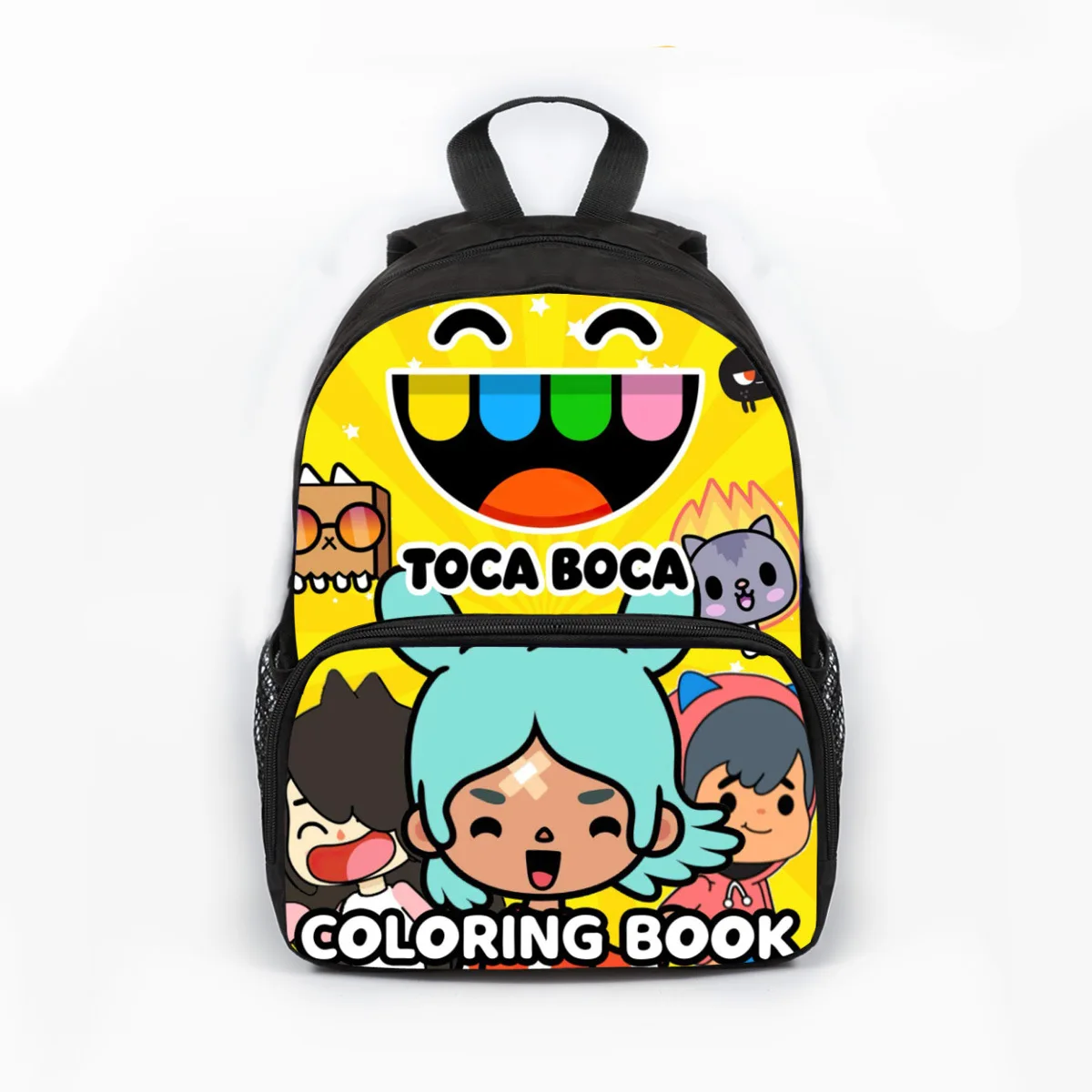 

2022 New Toca Boca Cartoon Primary School Student Backpack Creative Korean Version Backpack Polyester Kindergarten School Bag