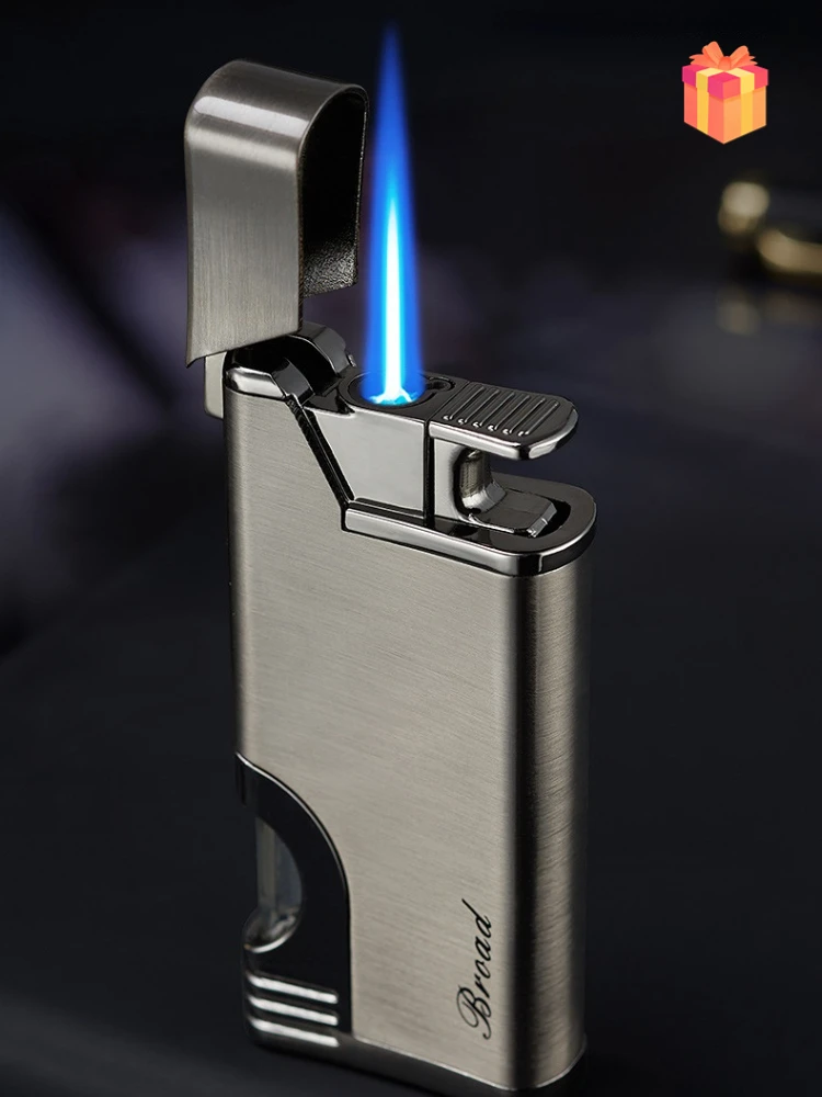 

Luxury Transparent Gas Warehouse Metal Windproof Torch Lighter Creative Lighter Smoking Accessories Gift