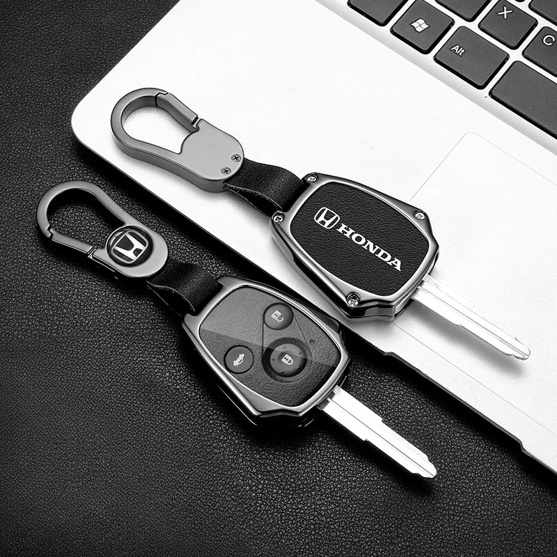 Кожаный чехол для автомобильного ключа из цинкового сплава Honda Vezel city Civic 4d 2019