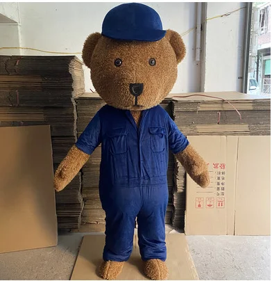

High Quality Big Bear Ursa Grizzly Mascot Costume Cartoon Character Advertising foam Cosplay costumes Party Performance Outfits