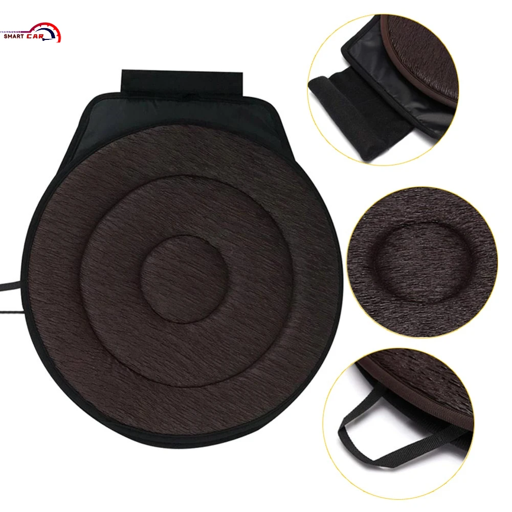 

40cm 360 Degree Rotation Car Soft Chair Seat Cushion Cover Home Office Mat Pad 2020