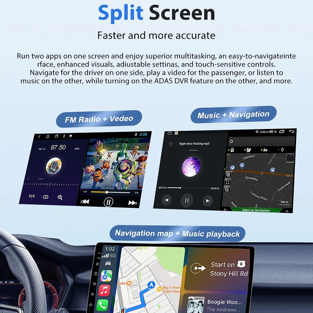 Автомагнитола Android 16 для LADA Iskra SW Cross 2025 с GPS-навигацией, Android Auto, Carplay, 4G, DVD-плеером, экраном 2K (без 2DIN) (art.: 3920dc7079fa5) - 3920dc7079fa5