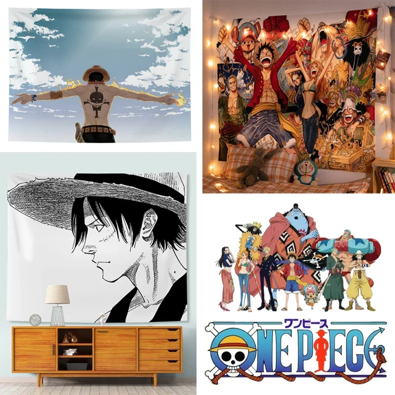 Цельный Луффи гобелен настенный ророноа Зоро аниме настенная ткань для дома