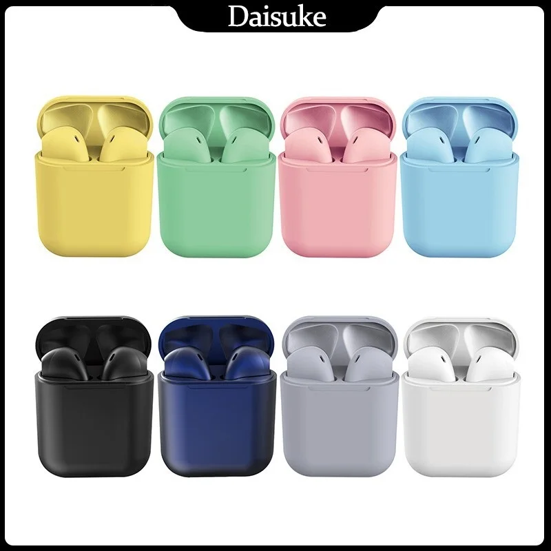 

Bluetooth earpod Inpods12 Wireless Earphone 5.0 TWS Macaron Color