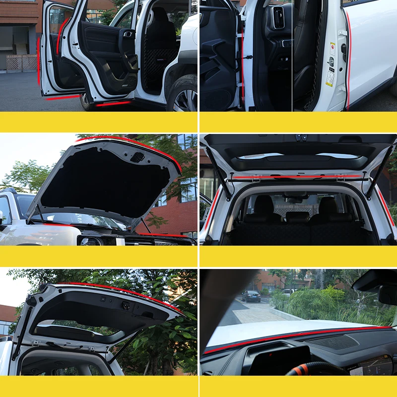 

Автомобильная уплотнительная лента первого поколения для Haval Dargo I 2022-2024 звукоизоляция двигателя двери и аксессуары для интерьера