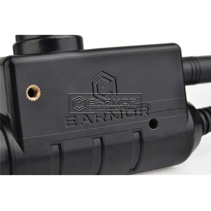 EARMOR M52 адаптер PTT Airsoft тактическая гарнитура Kenwood Midland Extend