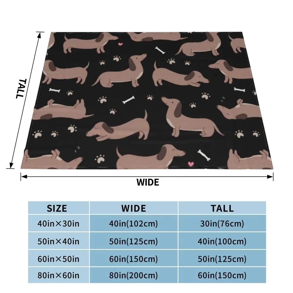 Милое одеяло с таксой для любителей собак плюшевые прочные настраиваемые пледы