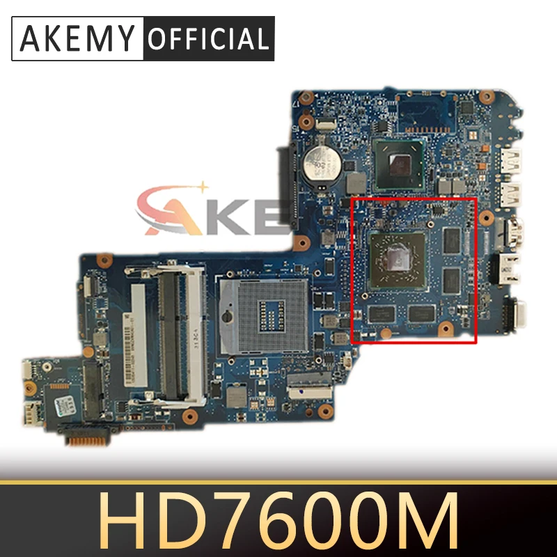 

AKEMY Laptop Motherboard For Toshiba Satellite L870 C870 HM76 DDR3 HD7600M Mainboard Works