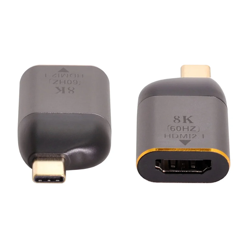 Cablecc USB4 USB-C Type-C Источник к женскому HDTV 2.0 Дисплей 8K 60 Гц UHD 4K Адаптер для мужского