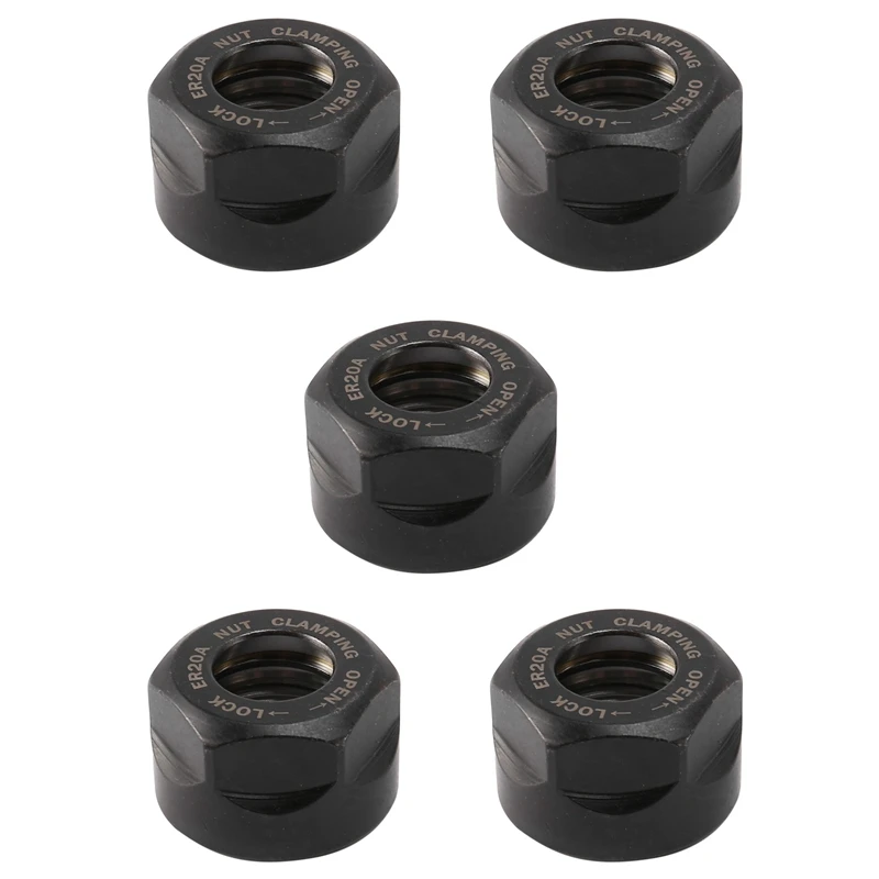 

5X ER20 Цанга зажимные гайки для CNC Фрезерный патрон держатель токарного станка