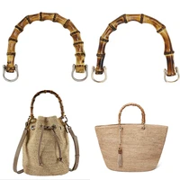 purse handles u shape bamboo imitation handcrafted handbags handle bag parts acessories shoulder bag strap