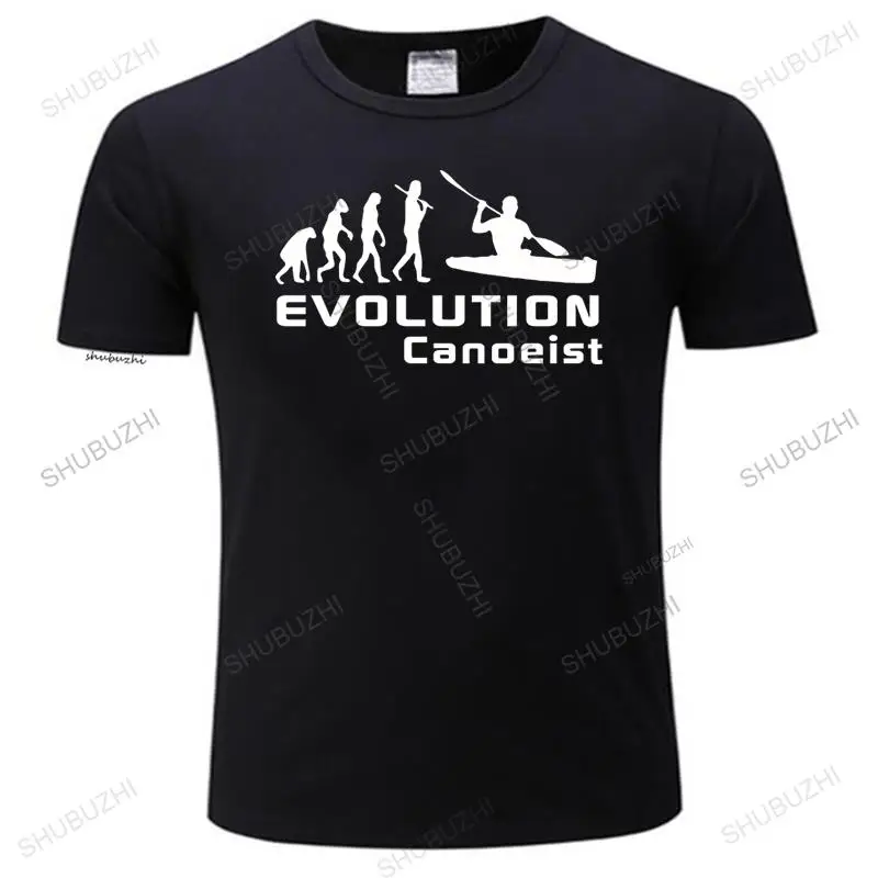 

men's summer high quality t shirt Evolution Of Canoeist Kayak Mens T-Shirt Gift More Size and Colors unisex crew neck t-shirt