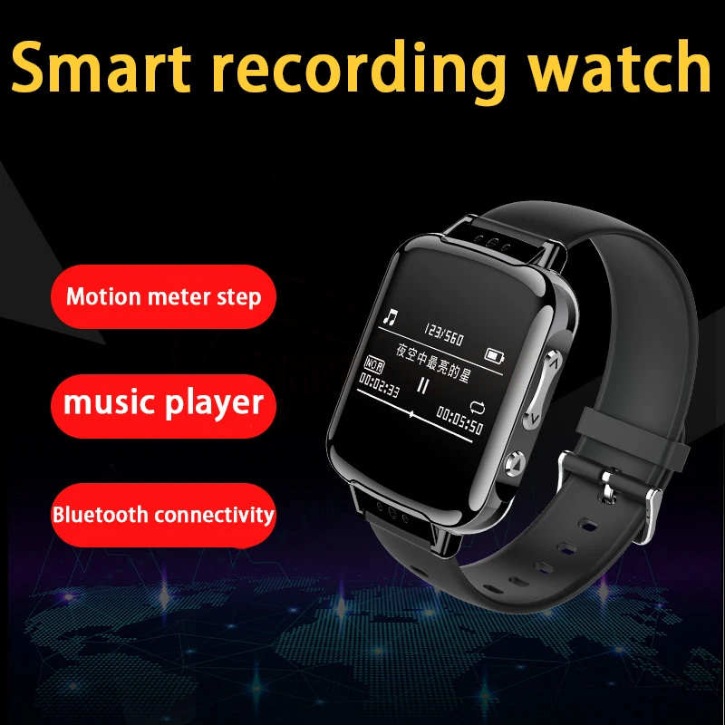 

Mp3-плеер часы портативный Bluetooth электронная книга воспроизведение музыки шумоподавление упражнения шаговый Счетный модуль цифровой диктофон