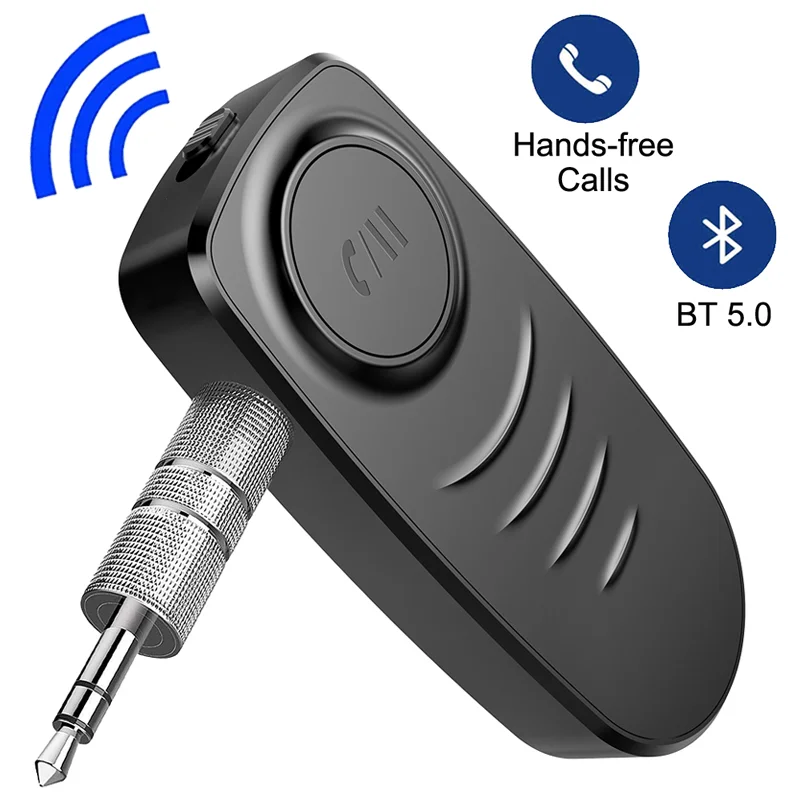 

Wireless Bluetooth 5.0 Receiver Portable Music Audio Adapter 3.5mm Jack Aux A2dp For Car Stereo PC Wired Headphones Handsfree
