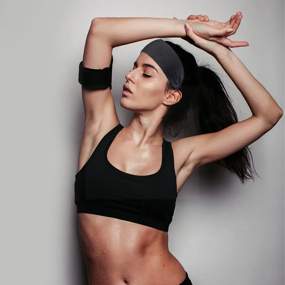 

Workout Headbands For Women Men Sweatband Yoga Sweat Bands Elastic Wide Headbands For Sports Fitness Tennis Cycling Running F2r1