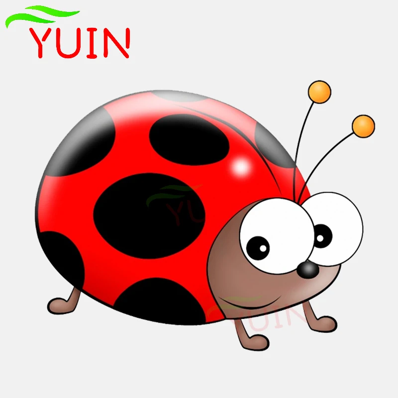 Стикер для автомобиля с милыми Божьими коровками в мультяшном стиле модные