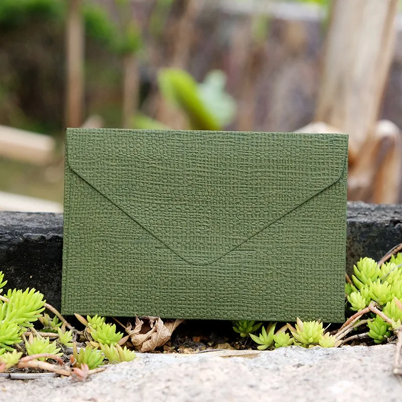 20pcs Retro Envelope Western-style Paper Hemp Textured Triangle Blank VIP Membership Card Packaging MINI Small | Канцтовары для