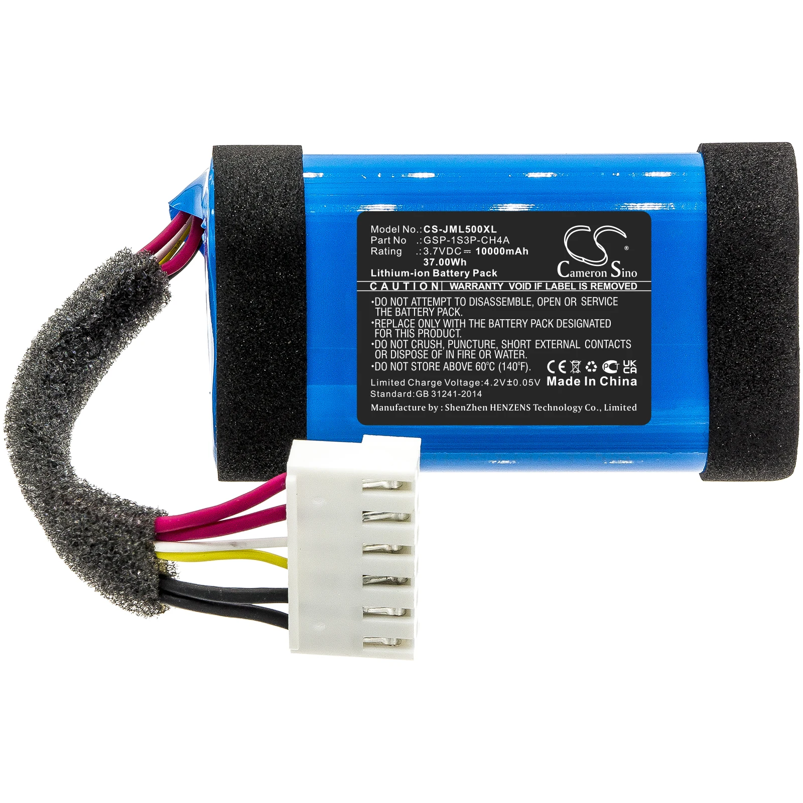 Фото Cameron Sino 10000 мАч аккумулятор для JBL Charge 5 jblcharge 5bluam 1AA011NA GSP-1S3P-CH4A №2