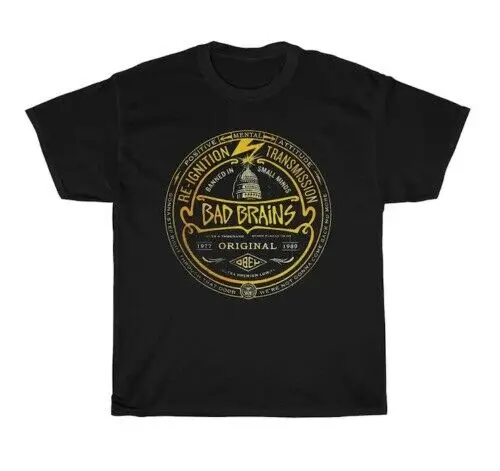 

Bad Brains Hardcore Punk Rock T-Shirt Funny Cotton Tee Gift Men 2022 Music
