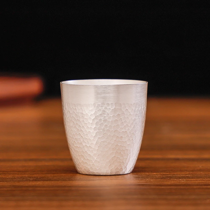 Набор для вина из стерлингового серебра 999 пробы маленькая серебряная чашка