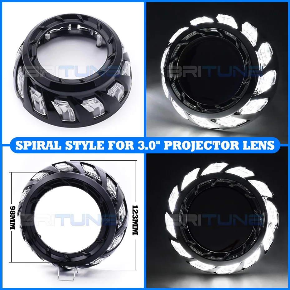 

ангельские глазки маска LED для 2,5/3,0 дюйма линзы для фар, LED маска для Koito Q5/Hella 3R/WST, светодиодные фонари, дхо, дневные ходовые огни ,сигнал поворота, модернизация автомобиля, аксессуары для авто