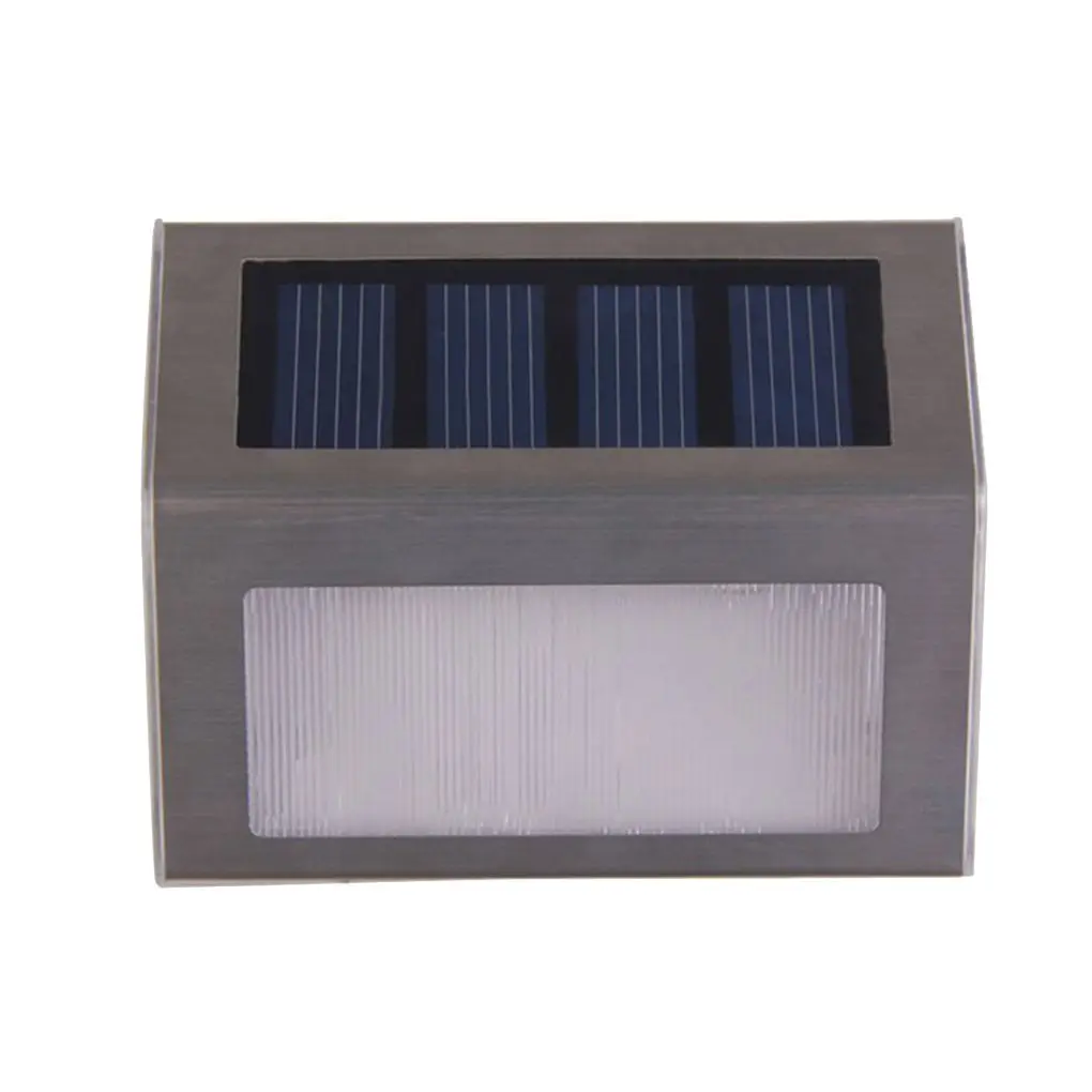 

Solar Power LED Outdoor Waterproof Dustproof Garden Pathway Stairs Lamp Light Energy Saving Wall Lamp Warm White