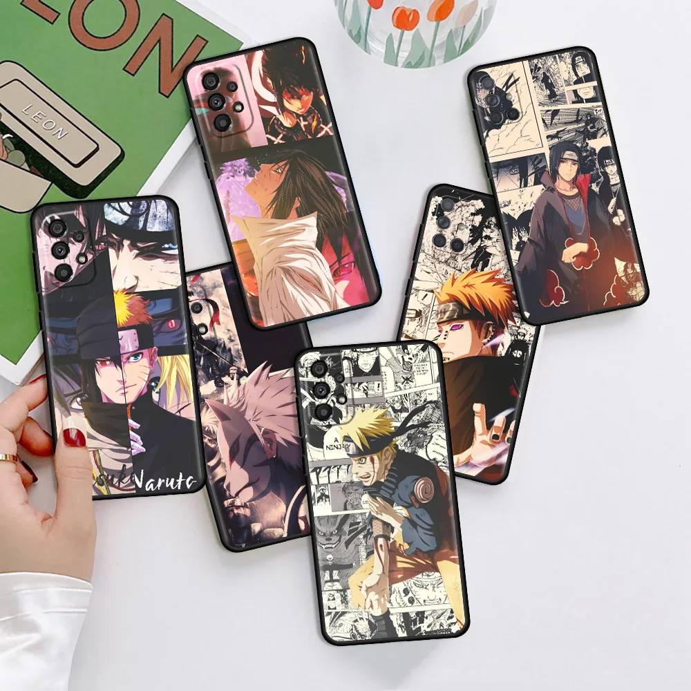 case for samsung galaxy a52 a12 a51 a32 a21s a71 a22 a53 a31 a72 a02s a23 a11 a41 a33 luxury phone cover naruto hot comics funda free global shipping