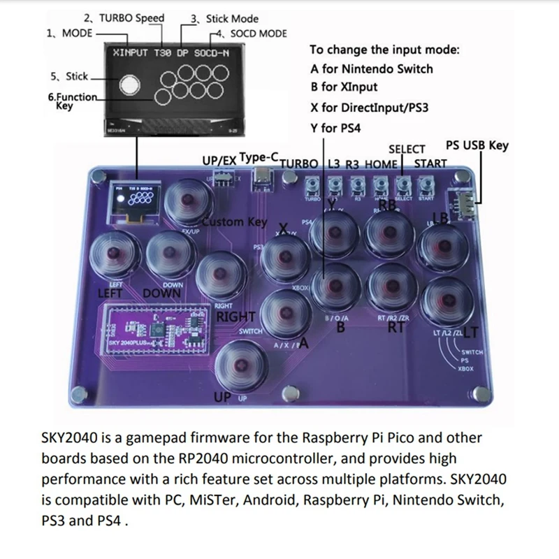 Тренировочный джойстик тройной с возможностью горячей замены рандомная