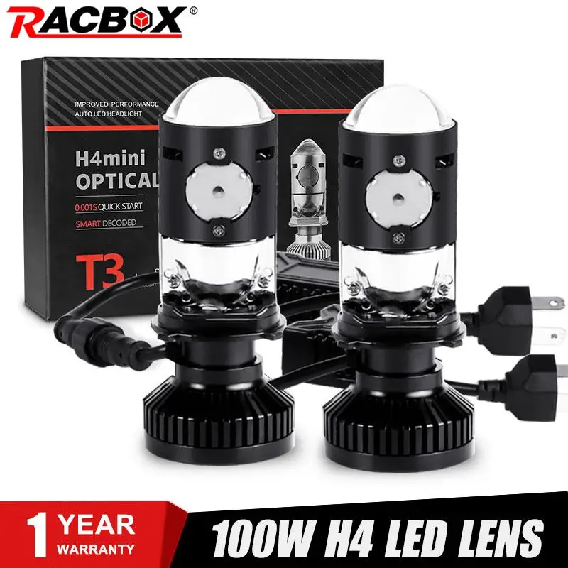 Светодиодная лампа H4 для мини-проектора головсветильник лампы T3 дальнего и