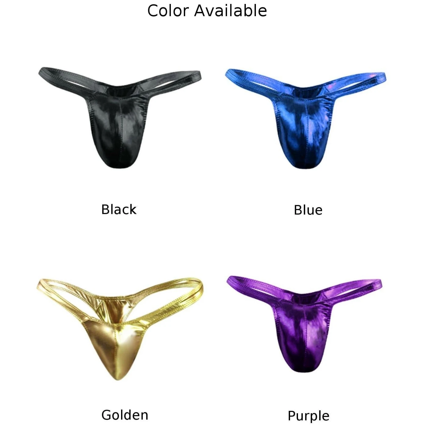 Комплект нижнего белья из экокожи для мужчин трусы-Тонги полиэстера и спандекса