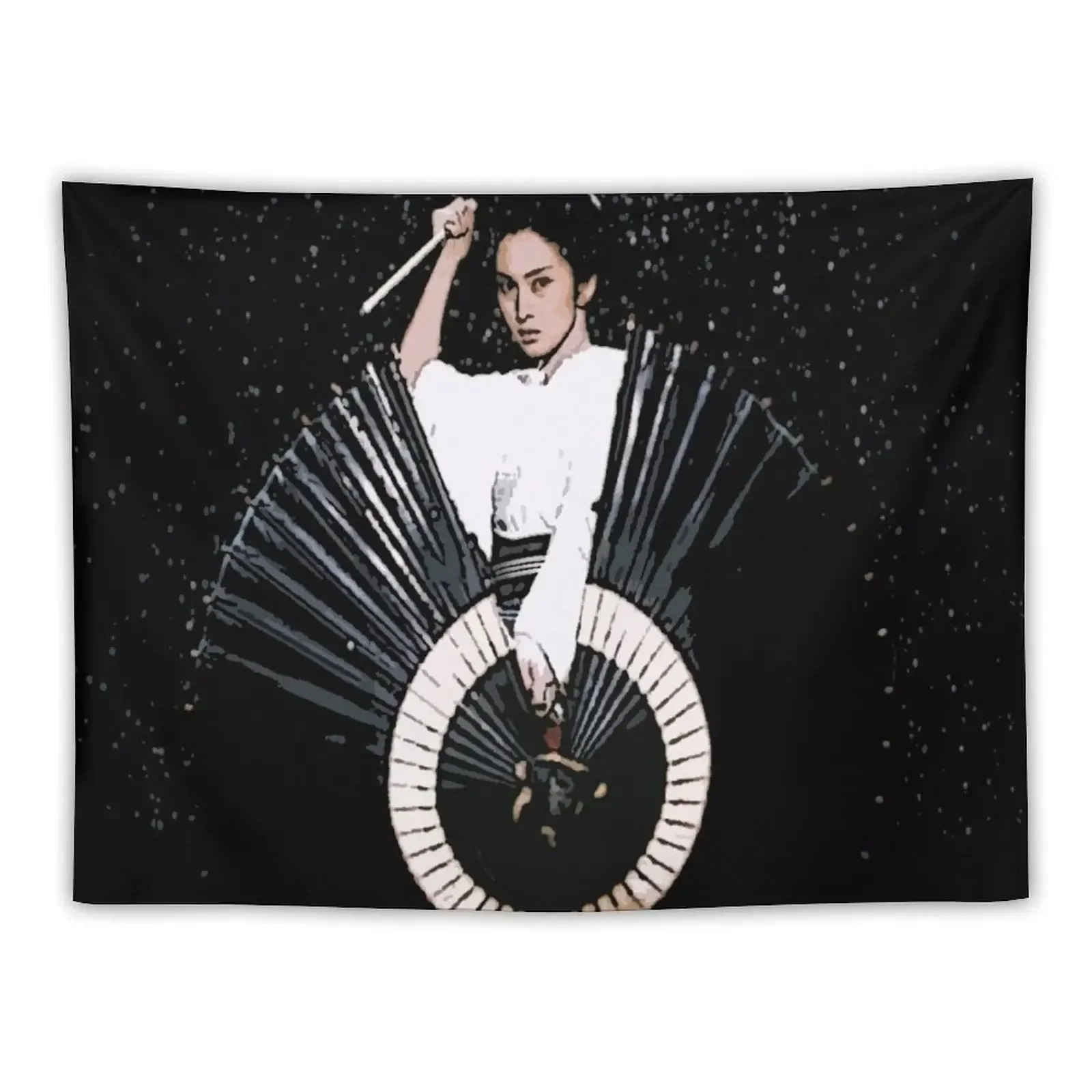 Женский гобелен со снежинками украшение для комнаты в Корейском стиле настенный