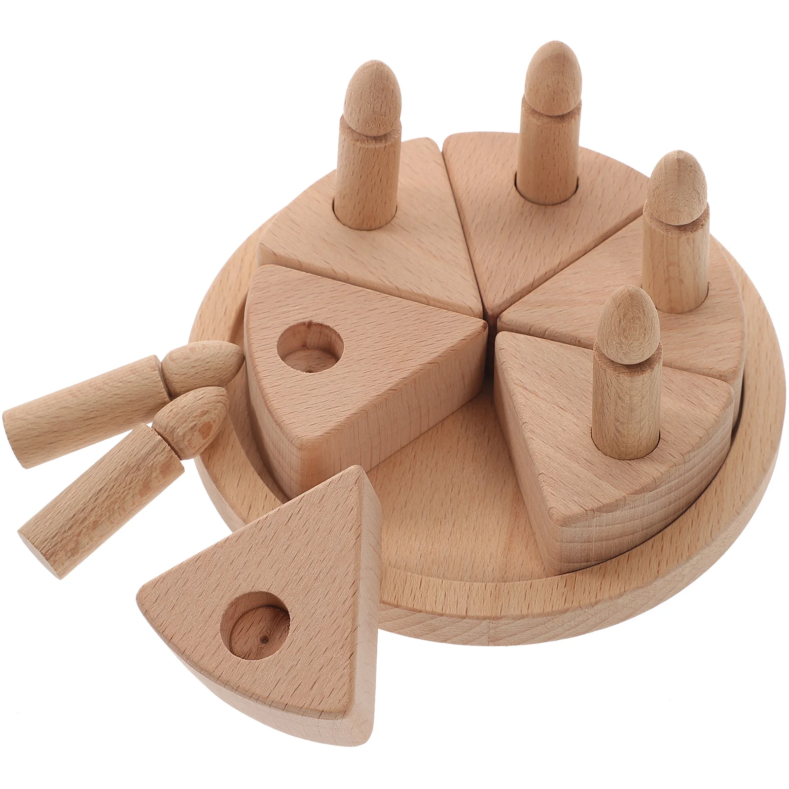 

Cake Decoration Simulation Toy Food Cutting Wood Toys Beech Photo Prop Kids Plaything Cognitive Preschool Kidcraft Playset