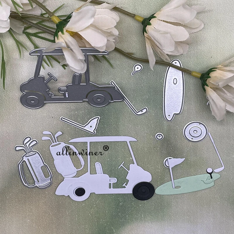 

Golf equipment Metal Cutting Dies Stencils For DIY Scrapbooking Decorative Embossing Handcraft Die Cutting Template