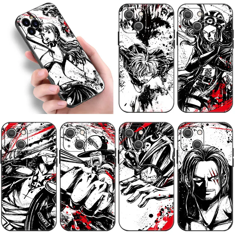 Черный чехол для телефона One Piece Anime Huawei Nova 12i 11i 8i 10SE 9SE Y91 Y90 Y72 Y71 Y70 Y8P Y9S Y6P Y7P Y9 Prime 2019