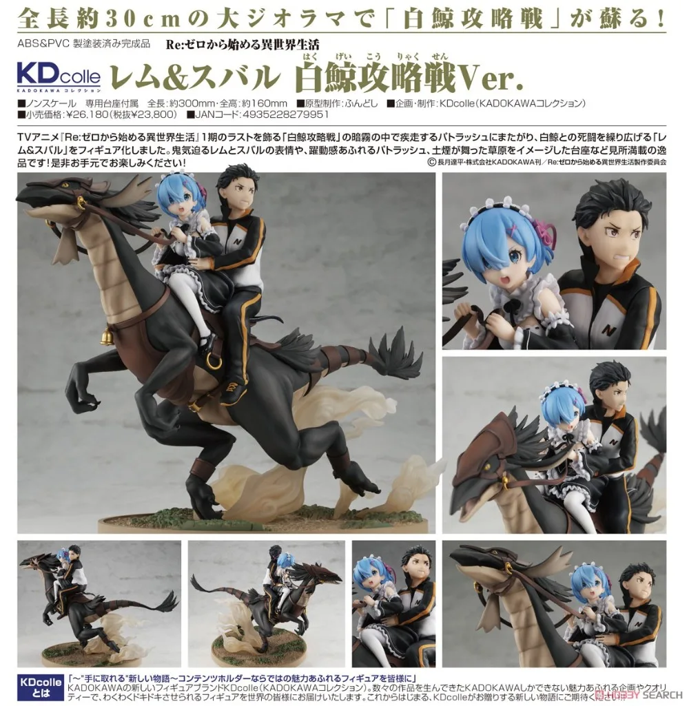 Фото 【JM】100% оригинал в наличии Kadokawa KDcolle Re:Zero kara Hajimeru Isekai Seikatsu Насуки Субару Патрасче Рем Аттак он энд энд энд №2