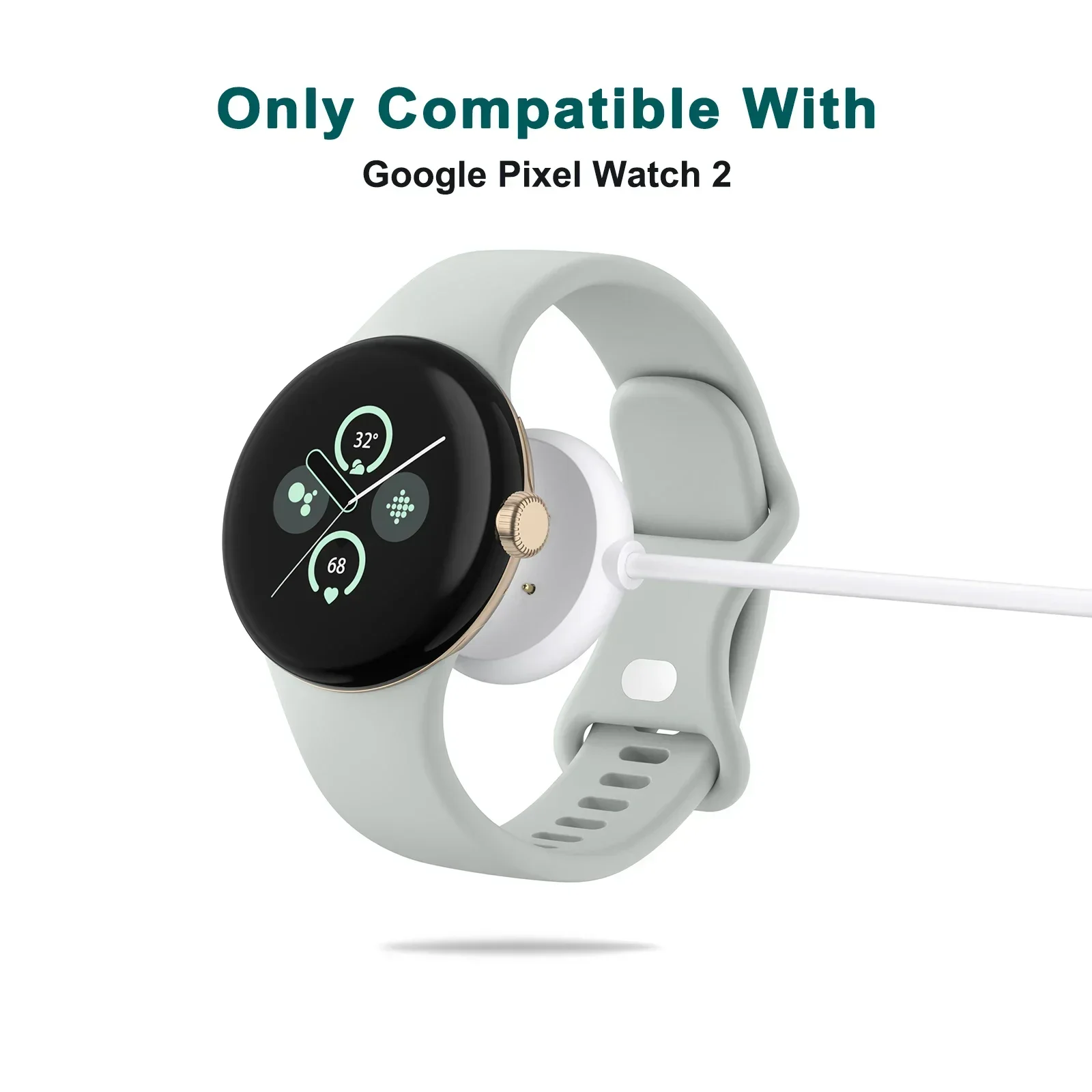 Фото Кабель для быстрой зарядки Type C/USB для Google Pixel Watch 2 3, зарядный провод для Google Pixel Watch 2 3, адаптер-док-станция для зарядки №4