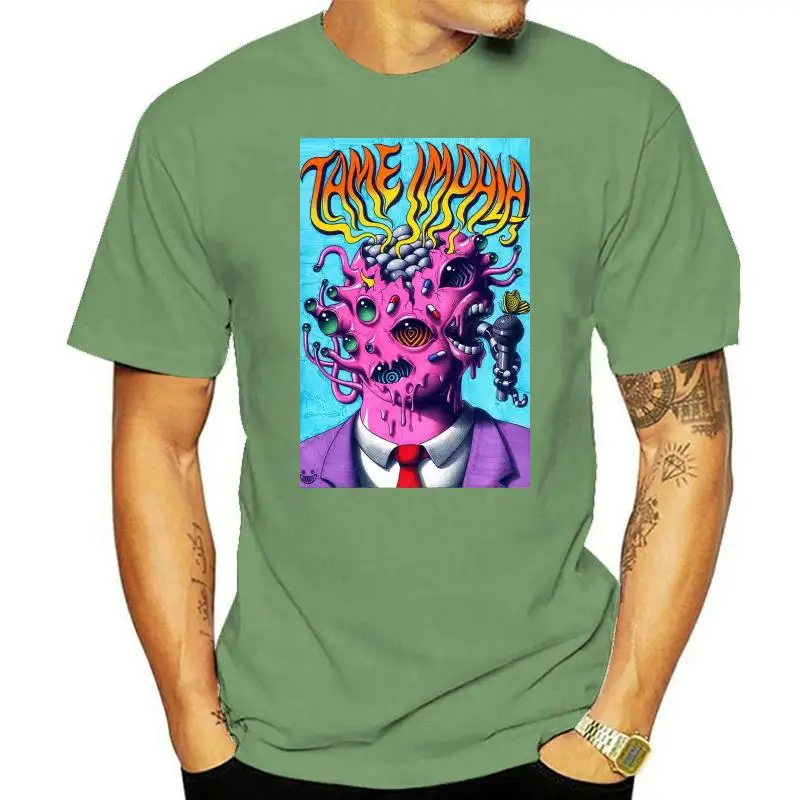 

Трикотажная хлопковая Мужская футболка с принтом Impala темного цвета