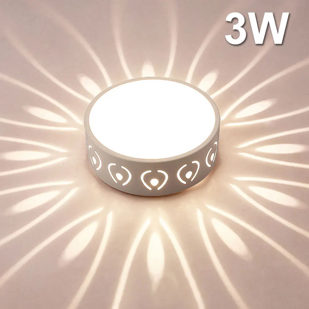 Светодиодный современный потолочный светильник акриловый круглый полый