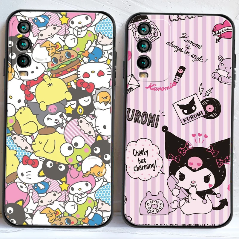 

TAKARA TOMY Hello Kitty Phone Cases For Xiaomi Redmi 7 7A 9 9A 9T 8A 8 2021 7 8 Pro Note 8 9 Note 9T Soft TPU Carcasa Funda