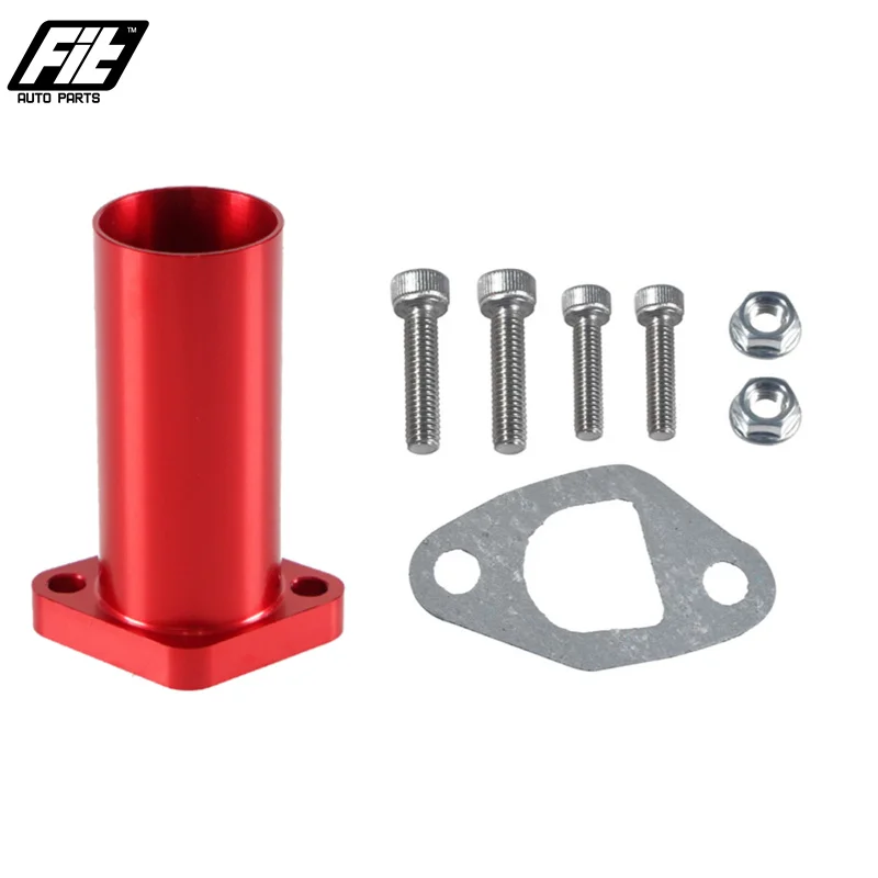

Red Intake Pipe use For Mikuni Carburetor 212cc GX200 pwk24 DIYMini Bike Go Karts Kart Custom Intake Pipe Fittings