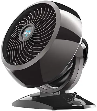 

7803 Large Pedestal Whole Room Air Circulator Fan with Adjustable Height, 3 Speed Settings, Removable Grill for Cleaning, Black