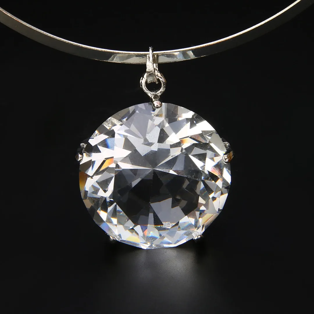 

Ожерелье-чокер Стразы Dorp с большим кристаллом, украшение для вечеринки, ювелирное изделие для мужчин и женщин, 1 комплект